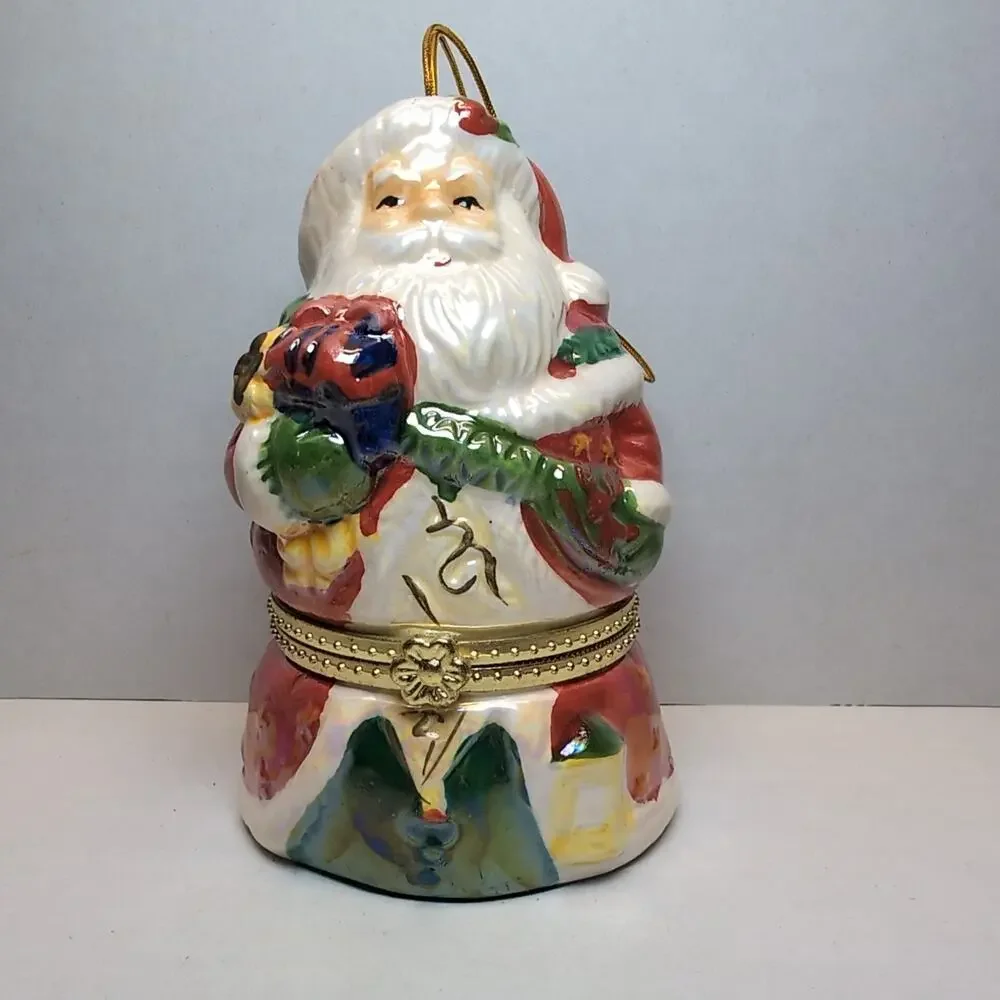 Mr Christmas Tree Ornaments‎ Music Box Trinket Santa Angel WORKS